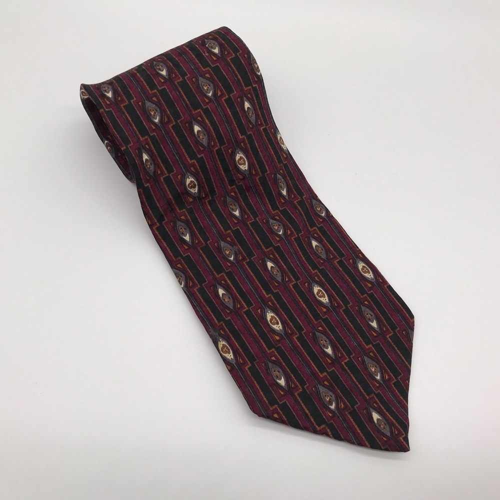 Nordstrom Mens Burgundy Silk Tie By J.Z. Richards 58”